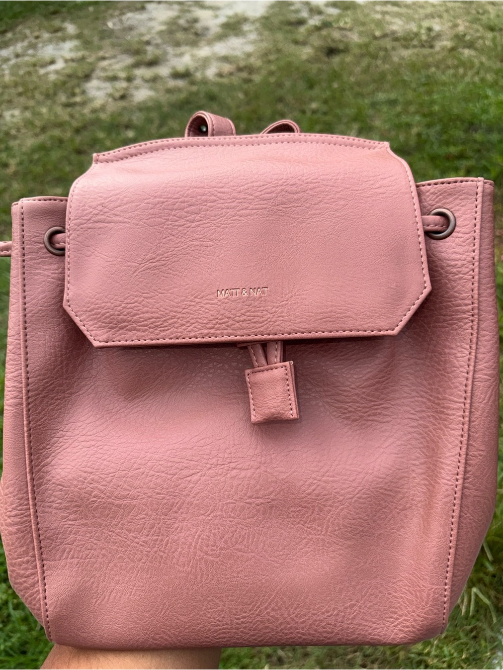 Matt & Nat Pink Vegan Leather Small Backpack
